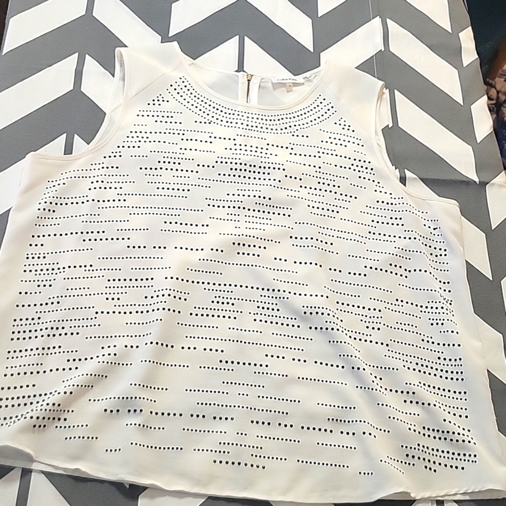 Calvin Klein sleeveless blouse